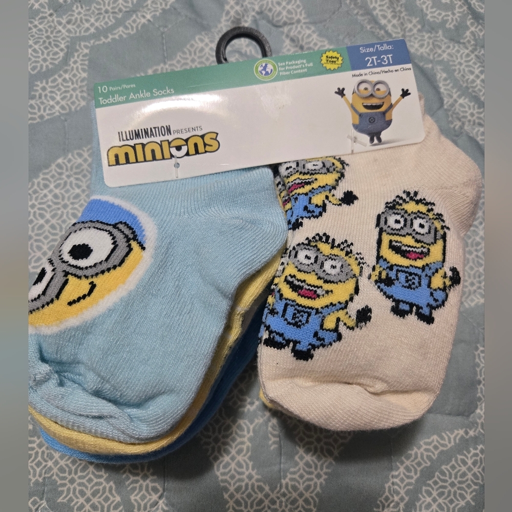 Minions Toddler Ankle Socks Set
